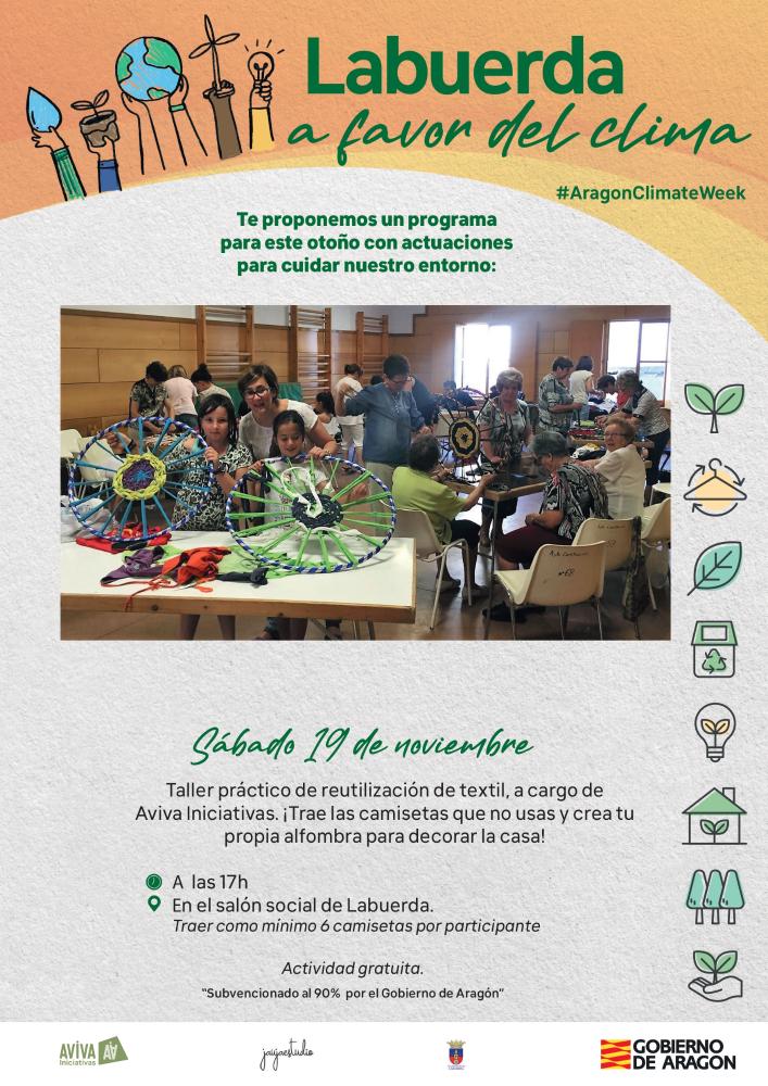 Imagen Labuerda a favor del clima - taller práctico reutilización textil 19 noviembre a las 17 h