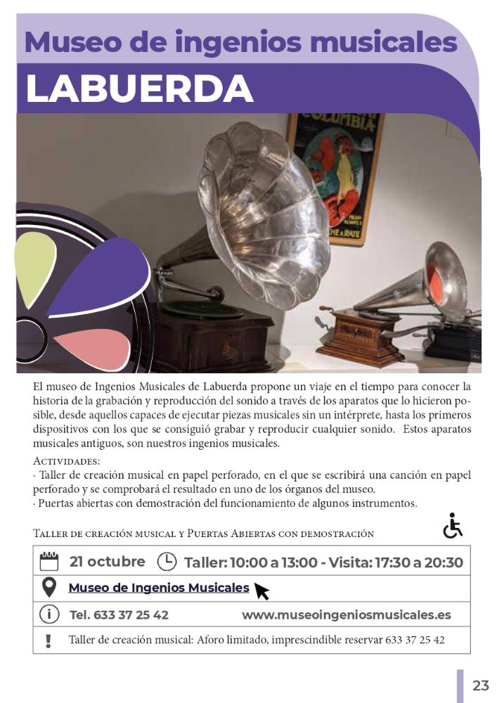 Imagen Jornadas Europeas del Patrimonio 2023 - Museo Ingenios Musicales 21 octubre 10 h