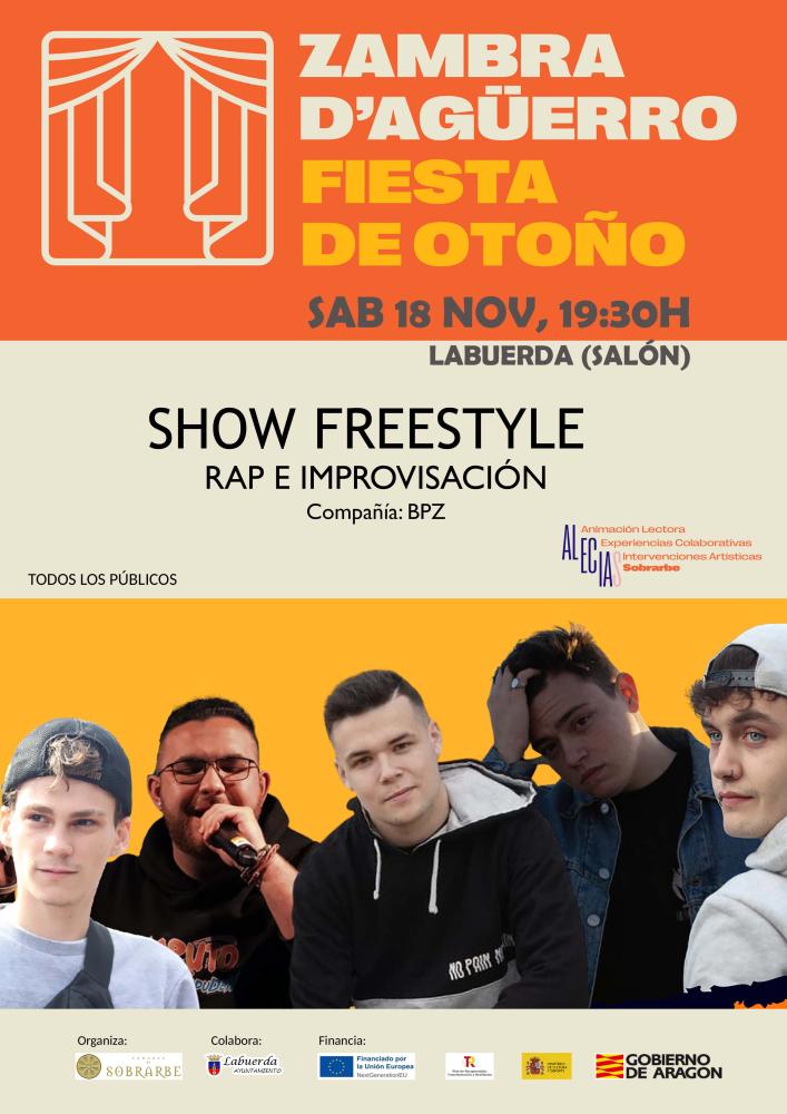 Imagen SHOW FREESTYLE RAP E IMPROVISACIÓN - Labuerda 18 noviembre 19:30 h