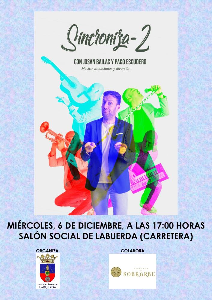 Imagen Sincroniza-2 Salón social Labuerda - 6 diciembre 17:00 h