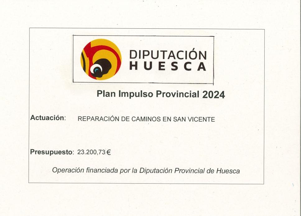 Imagen Reparación de caminos en San Vicente, actuación dentro del programa P.I.P. 2024