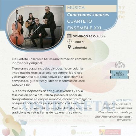 Imagen CUARTETO ENSAMBLE XXI "Conexiones sonoras"