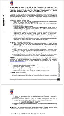 Imagen SELECCIÓN PERSONAL PARA MANTENIMIENTO PISCINAS LABUERDA TEMPORADA 2026