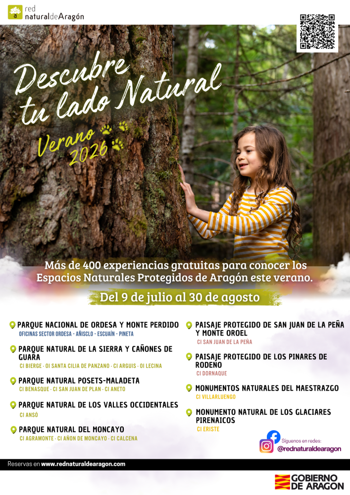 Imagen Experiencias gratuitas para conocer los Espacios Naturales Protegidos de Aragón - verano 2026