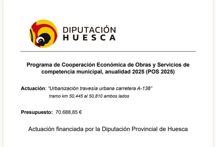 Imagen Plan Provincial de Cooperación Económica de Obras y Servicios (POS) 2025